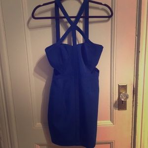 Desirae satin crisscross dress BCBSM